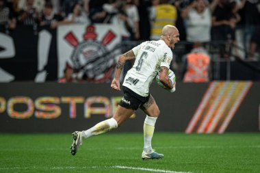 Sao Paulo (SP), Brezilya 09 / 18 / 2023 - BRASILEIRO ile CORINTHIANS maçı 18 Eylül 2023.