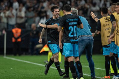 Sao Paulo (SP), Brezilya 09 / 18 / 2023 - BRASILEIRO ile CORINTHIANS maçı 18 Eylül 2023.