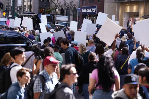 Klimaatactivisten Protesteren Beschuldigen Bank America Van Grote Fossiele Brandstof Funder — Stockfoto