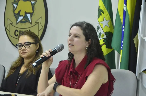 Natal Brazil 2023 Сотрудники Гражданской Полиции Департамента Борьбе Коррупцией Отмыванием — стоковое фото