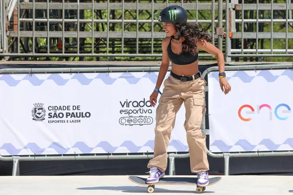 Sao Paulo Brasilien 2023 Rayssa Leal Kostenlosen Training Für Die — Stockfoto