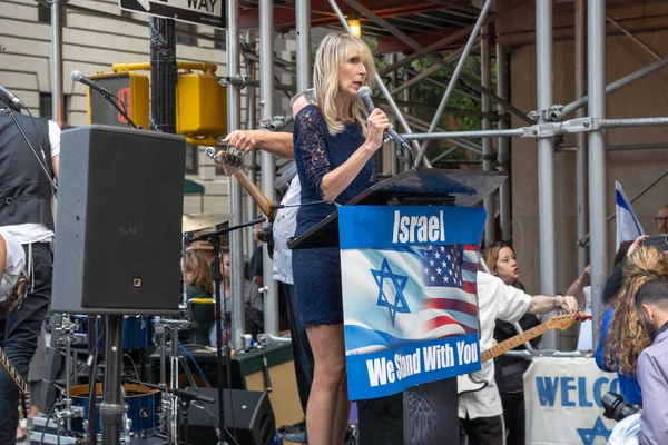 Srailli Gurbetçiler Abd Yahudiler Başbakan Netanyahu Nun Ziyareti Sırasında Protesto — Stok fotoğraf