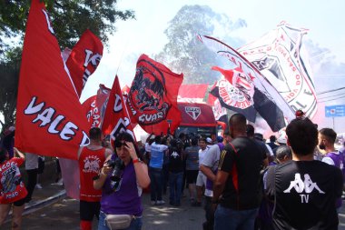 SAO PAULO (SP), 09 / 24 / 2023 Copa do Brasil final maçı Sao Paulo ile Flamengo arasında, bu pazar öğleden sonra Morumbi Stadyumu 'nda oynandı (24.). 