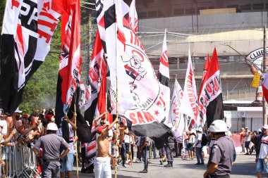 SAO PAULO (SP), 09 / 24 / 2023 Copa do Brasil final maçı Sao Paulo ile Flamengo arasında, bu pazar öğleden sonra Morumbi Stadyumu 'nda oynandı (24.). 