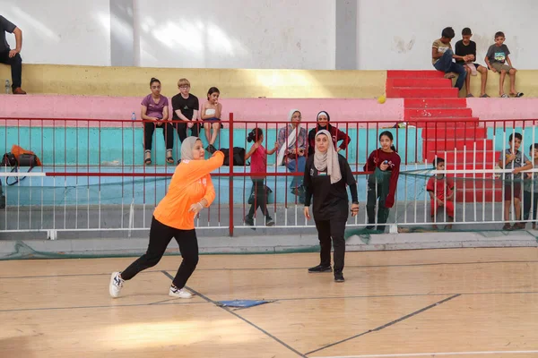 Campionatul Palestinian Baseball Pregătirea Pentru Campionatul Mondial Baseball Femeilor Din — Fotografie, imagine de stoc