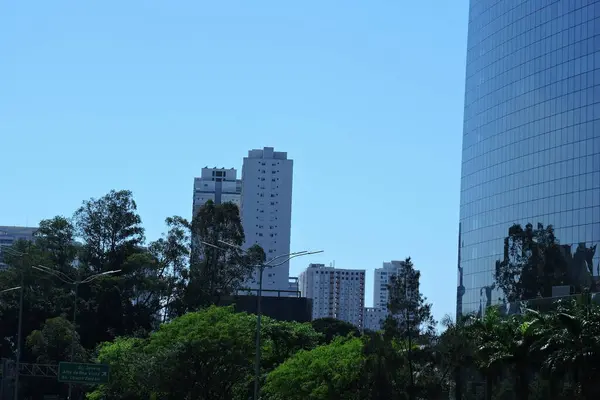 巴西圣保罗 2023年9月24日 本周日 圣保罗市录得今年最高气温 圣保罗市周边自行车道运动 — 图库照片