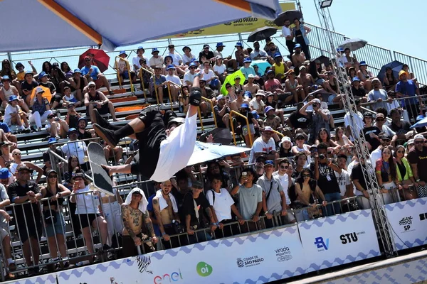 San Paolo Brasile 2023 Skateboarder Japinha Stato Grande Vincitore Della — Foto Stock