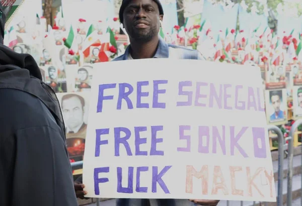Protesto Senegalês Frente Onu Nova York Setembro 2023 Nova York — Fotografia de Stock