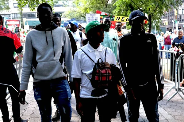 Senegalesiska Protester Inför New York September 2023 New York Usa — Stockfoto
