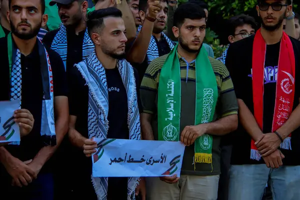 Slam Azhar Üniversitelerinden Öğrenciler Filistinlilerin Haklarını Protesto Ediyorlar Eylül 2023 — Stok fotoğraf