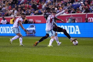 (SPO) 2023 MLS Normal Sezon New York Red Bulls Chicago Fire FC 'ye karşı. 30 Eylül 2023, Harrison, New Jersey: New Jersey Red Bull Arena 'da bugün oynanan futbol maçında New York Red Bulls ve Chicago Fire FC arasında, Chicago Fire FC, güvenli