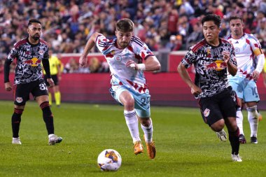 (SPO) 2023 MLS Normal Sezon New York Red Bulls Chicago Fire FC 'ye karşı. 30 Eylül 2023, Harrison, New Jersey: New Jersey Red Bull Arena 'da bugün oynanan futbol maçında New York Red Bulls ve Chicago Fire FC arasında, Chicago Fire FC, güvenli