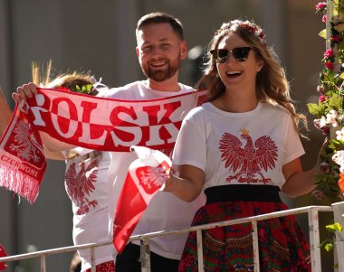 86. Geleneksel Polaski Günü Geçidi. 01 Ekim 2023, New York, ABD: 1 Ekim 2023 'te New York' ta düzenlenen 86. Geleneksel Pulaski Günü, Polonya ve Amerika 'nın ortak değerlerine saygılarını sunan canlı bir kutlamadır..