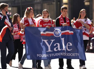 86. Geleneksel Polaski Günü Geçidi. 01 Ekim 2023, New York, ABD: 1 Ekim 2023 'te New York' ta düzenlenen 86. Geleneksel Pulaski Günü, Polonya ve Amerika 'nın ortak değerlerine saygılarını sunan canlı bir kutlamadır..