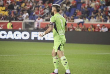 30 Eylül 2023 - Harrison New Jersey, ABD: Red Bulls ve Chicago Fire arasında Red Bulls Arena, Harrison, New Jersey 'de futbol maçı. 
