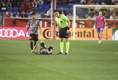 30 Eylül 2023 - Harrison New Jersey, ABD: Red Bulls ve Chicago Fire arasında Red Bulls Arena, Harrison, New Jersey 'de futbol maçı. 