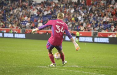 30 Eylül 2023 - Harrison New Jersey, ABD: New York Red Bulls ile Chicago Fire arasında oynanan futbol maçında kaleci Brady (Chicago).