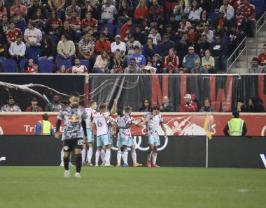 30 Eylül 2023 - Harrison New Jersey, ABD: G. Koutsias (Chicago), New York Red Bulls ve Chicago Fire arasındaki futbol maçında Red Bulls Arena, Harrison, New Jersey 'de golünü kutladı.. 