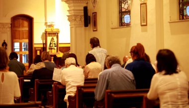 Rio de Janeiro (RJ), 09 / 29 / 2023 - Brezilyalı şarkıcı Roberto Carlos, Rio de Janeiro 'daki Our Lady of Brazil kilisesinde sekreteri Carminha' nın yedinci gün ayinine katıldı. Carmosina Silva