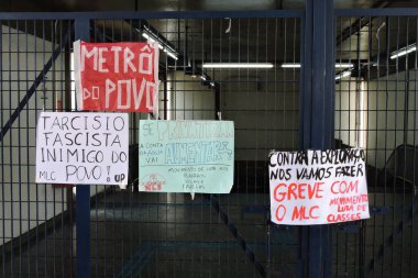 Sao Paulo (SP), 10 / 03 / 2023 - Jabaquara Terminalinde trenler ve metroların durduğu gün hareket. Çalışanlar özelleştirme planlarını protesto ediyorlar ve grevin 24 saat sürmesi bekleniyor.
