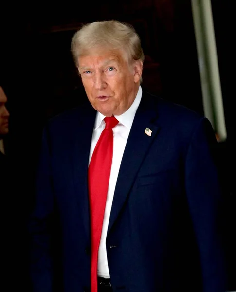 October 2023 New York Usa Former President Donald Trump Arrives — Stock Photo, Image