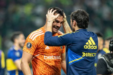 Sao Paulo (SP), 10 Ekim 2023 - Sao Paulo 'nun batısındaki Allianz Parque' da düzenlenen Football 2023 'ün LIBERTADORES / PALMEIRAS. 