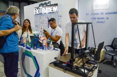 Rio de Janeiro (RJ), 10 / 06 / 2023 - RIW / RJ - RIW, Rio İnovasyon Haftası, bu hafta Rio de Janeiro 'nun merkezindeki Pier Maua' da gerçekleştirildi.. 