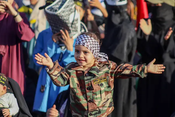 Marche Des Partisans Jihad Islamique Palestinien Octobre 2023 Gaza Palestine — Photo