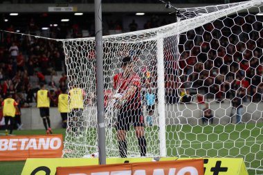 CURITIBA (PR) Brezilya 10 / 08 / 2023 Gol Pablo Shirt 92 'den Athletico PR ile Athletico PR maçı sırasında Bragantino' ya karşı 26. 