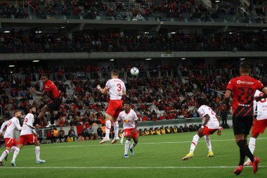 CURITIBA (PR) Brezilya 10 / 08 / 2023 Athletico PR ile Bragantino 'nun 26. Raundu için geçerli olan Brezilya Şampiyonası 2023. 