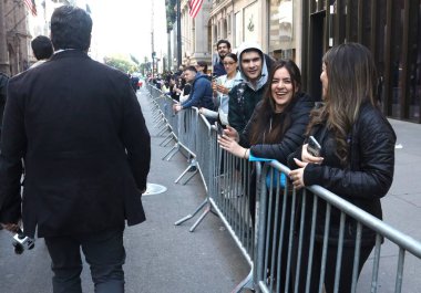 New York 'taki Kolomb Günü Geçit Töreni' nden Adams. 9 Ekim 2023, New York, ABD Kolomb Günü geçidi New York Belediye Başkanı Eric Adams 'ın da katılımıyla 5. 