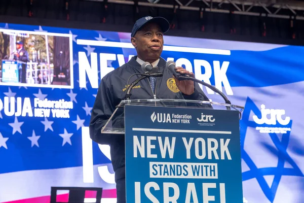 Rajd Czuwanie Odbyło Się Nowym Jorku Aby Stanąć Izraelem Ataku — Zdjęcie stockowe