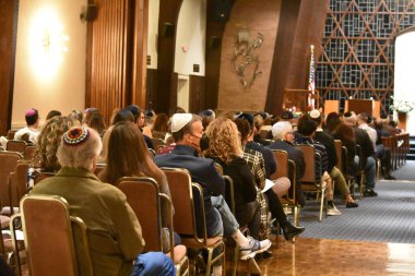 Beth Tikvah Tapınağı, Wayne 'de İsrail için dua ve ibadet töreni düzenler. 12 Ekim 2023, Wayne, New Jersey, ABD: Beth Tikvah Tapınağı Wayne, New Jersey 'de İsrail için bir dua töreni düzenledi..