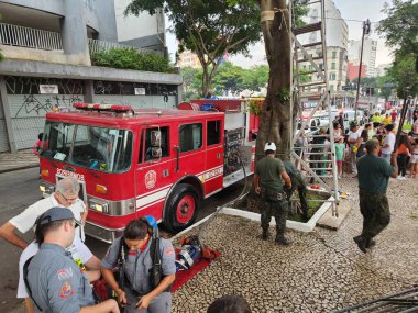 Sao Paulo (SP), Brezilya 12 / 10 / 2023 - Sao Paulo Toplum Destek Derneği (APACOM) ve Associacao Uniao de Moradores Bela VISTA / Bixiga (AmorBela), Bela Vista 'da Çocuk Festivali düzenledi.