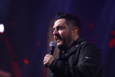 CURITIBA (PR), Brazil 10 / 14 / 2023 - SHOW / CABARE / LEONARDO / BRUNO E MARRONE - Cabare Show with the Performans of Singer Leonardo and the Duo Bruno and Marrone at Pedreira Paulo Leminski in Curitiba (14)).