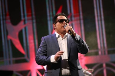 CURITIBA (PR), Brazil 10 / 14 / 2023 - SHOW / CABARE / LEONARDO / BRUNO E MARRONE - Cabare Show with the Performans of Singer Leonardo and the Duo Bruno and Marrone at Pedreira Paulo Leminski in Curitiba (14)).