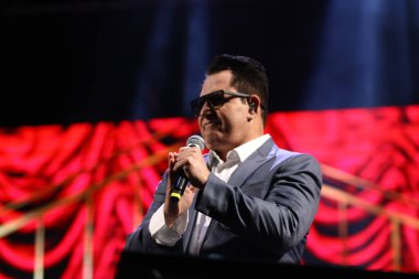 CURITIBA (PR), Brazil 10 / 14 / 2023 - SHOW / CABARE / LEONARDO / BRUNO E MARRONE - Cabare Show with the Performans of Singer Leonardo and the Duo Bruno and Marrone at Pedreira Paulo Leminski in Curitiba (14)).