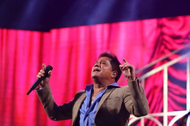 CURITIBA (PR), Brazil 10 / 14 / 2023 - SHOW / CABARE / LEONARDO / BRUNO E MARRONE - Cabare Show with the Performans of Singer Leonardo and the Duo Bruno and Marrone at Pedreira Paulo Leminski in Curitiba (14)).