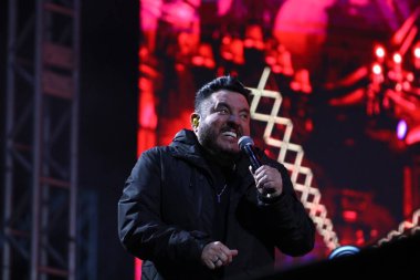 CURITIBA (PR), Brazil 10 / 14 / 2023 - SHOW / CABARE / LEONARDO / BRUNO E MARRONE - Cabare Show with the Performans of Singer Leonardo and the Duo Bruno and Marrone at Pedreira Paulo Leminski in Curitiba (14)).