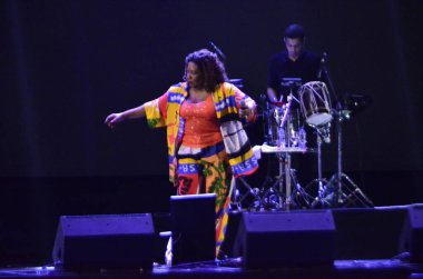 NATAL (RN), Brezilya 14 / 10 / 2022 - Bahia 'lı şarkıcı ve aynı zamanda Brezilya Kültür Bakanı Margareth Menezes, Natal RN' de düzenlenen MADA festivalinin 25. yıldönümüne katıldı.. 