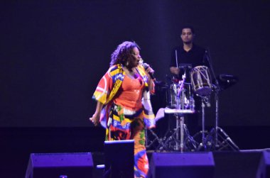 NATAL (RN), Brezilya 14 / 10 / 2022 - Bahia 'lı şarkıcı ve aynı zamanda Brezilya Kültür Bakanı Margareth Menezes, Natal RN' de düzenlenen MADA festivalinin 25. yıldönümüne katıldı.. 