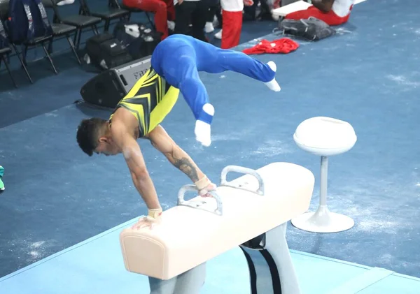 Brazilští Sportovci Během Umělecké Gymnastiky Zdarma Trénink Zasedání Října 2023 — Stock fotografie