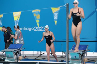 Santiago (Şili), 10 / 19 / 2023 Amerikan takımı, bu Perşembe, 19 Ekim 2023. Oyunlar 20 Ekim 'den 5 Kasım' a kadar devam edecek. 