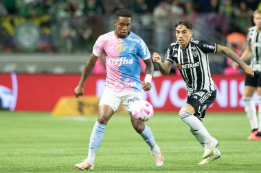 Sao Paulo (SP), Brezilya 10 / 19 / 2023 - BRASILEIRO vs PALMEIRAS Sao Paulo 'nun batı bölgesinde, bu Perşembe, 19 Ekim 2023. 