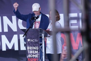 Times Meydanı 'nda İsrail Amerikan Konseyi Toplantısı. 19 Ekim 2023, Times Meydanı, New York, ABD: The Israel American Council Rallisi, Times Meydanı, Manhattan 'da düzenlendi. Onları hemen eve getir.