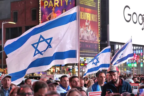 Israeli American Council Rally Times Square October 2023 Times Square — Stock Photo, Image