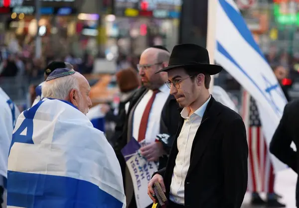 Raduno Del Consiglio Israeliano Americano Times Square Ottobre 2023 Times — Foto Stock