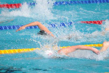 Santiago (CHL), 10 / 20 / 2023 - SwIMMING / 4X100 FREE / WOMEN / GAMES / PAN AMERICAN / CHILE - Kadınlar yüzme takımı finallere 3: 42.27 dakika, Santiago, Şili 'deki Ulusal Stadyum' daki su merkezinde düzenlenen elemelerde en iyi zamanı elde etti..