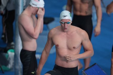 Santiago (CHL), 10 / 20 / 2023 - SwIMMING / 4X100 FREE / WOMEN / GAMES / PAN AMERICAN / CHILE - Erkekler yüzme takımı finalde 3: 16.15 dakika, Şili 'nin Santiago kentindeki Ulusal Stadyumdaki su merkezinde düzenlenen elemelerde en iyi zamanı elde etti.. 