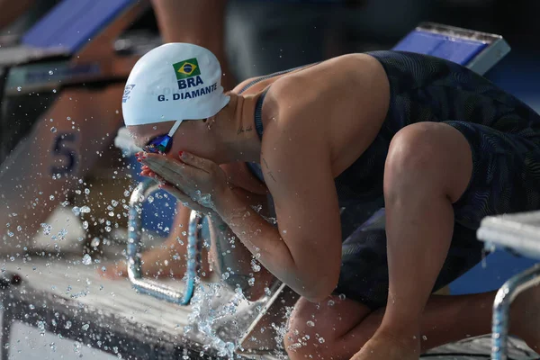 Santiago Chl 2023 Nadando Final Del Freestyle Femenino 4X100M Con — Foto de Stock